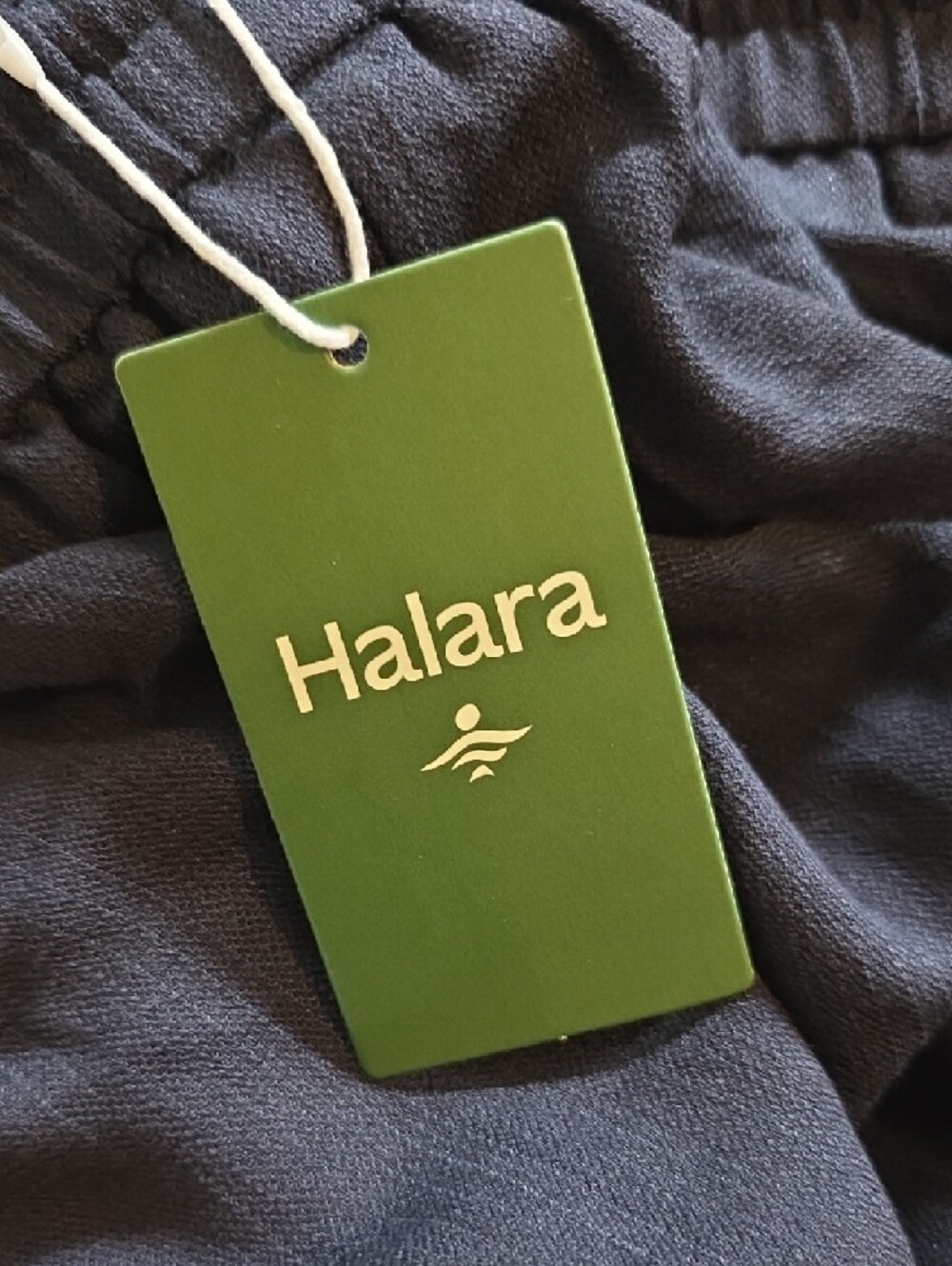 Halara High Waisted Drawstring Pocket Wide Leg Baggy Casual Linen-Feel Pants - Picture 4 of 4